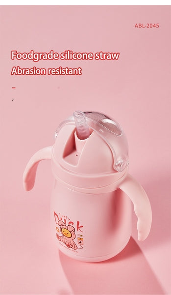 Children Watter Bottle With Handle Pink - EKSS0008