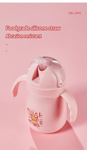 Children Watter Bottle With Handle Pink - EKSS0008