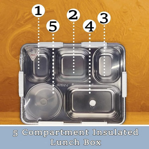 Stainless Steel Lunch Box Blue - EKSS0046