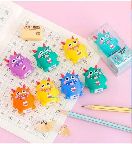 Pencil Sharpner  Monster 1Pc Random Design Will Be Shipped - EKSS0052
