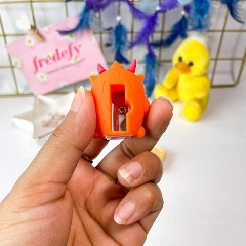 Pencil Sharpner Orange Monster - EKSS0053