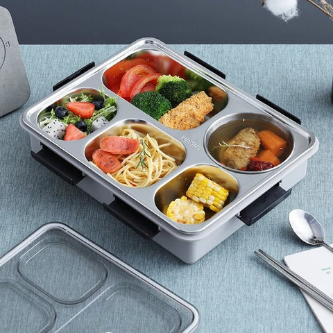 Lunch Box Stainless Steel Grey  - EKSS0084
