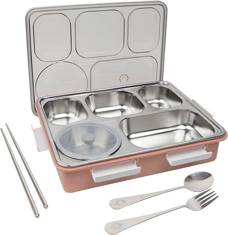 Lunch Box Stainless Steel Pink - EKSS0087