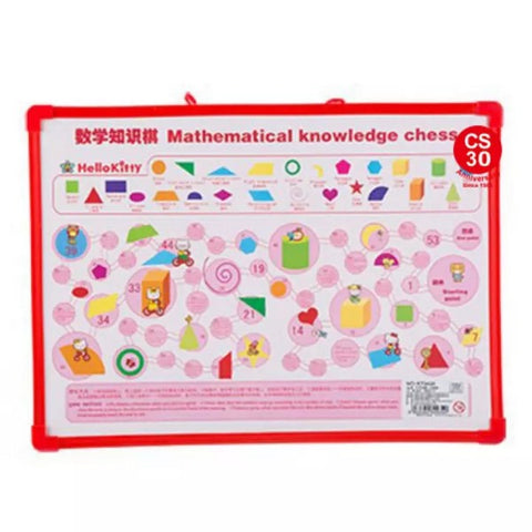 Hello Kitty White Board With Sketch And Dice Game 1Pc Random Design Will Be Shipped - EKSS0089