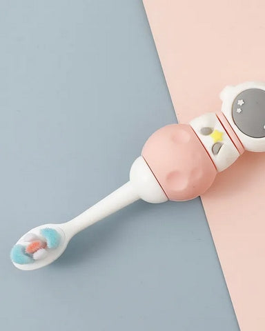 Soft Bristle Cartoon Tooth Brush Space Suit Pink  - EKSS0091