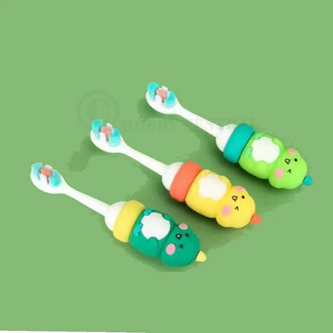 Soft Bristle Cartoon Tooth Brush Dino 1 Pc Random Design Will Be Shipped - EKSS0097