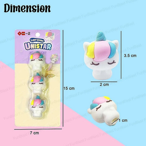 Lazy Star Unistar Pencil Cap 3Pcs - EKSS0103