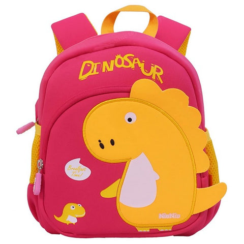 3D  Dinosaur Backpack For Kids Pink - EKSS0127
