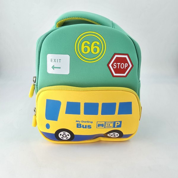 My Darling Bus Green And Yellow Bag - EKSS0133