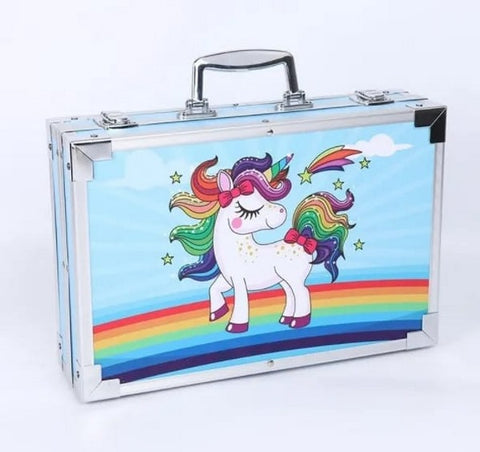 Extrokids Blue Unicorn Coloring Kit With Suitcase  - EKSS0152