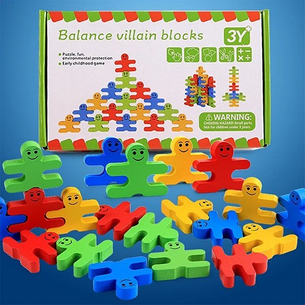 Wooden Balance Buddy Blocks