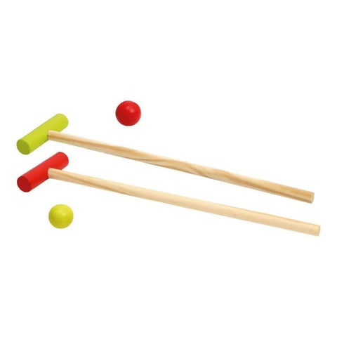 EXTROKIDS Wooden Clown Circus Gate Ball For Children Cue Indoor Outdoo Mini Golf Sports Family Games Toy - EKT1413