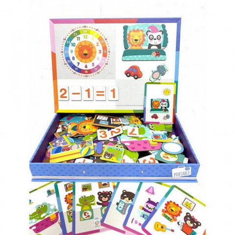 Extrokids Childrens Multifunctional Brain Function Educational Life Learning Magnetic Sticker Toy - EKT1548