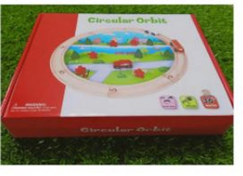 Extrokids Wooden Toddler Toys with Cars Circular Orbit - EKT1695