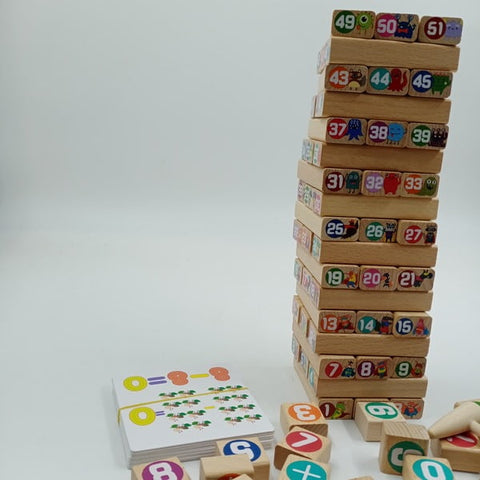 Extrokids Wooden Number Learning Stack Height - EKT1706