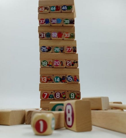 Extrokids Wooden Number Learning Stack Height - EKT1706