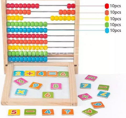 Extrokids Wooden Calculation and Painting Frame Learning Toy Digital Version - EKT1712