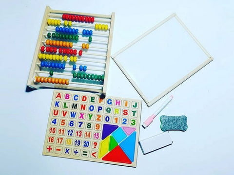 Extrokids Wooden Calculation and Painting Frame Learning Toy Digital Version - EKT1712