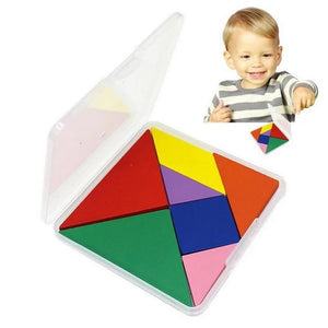 Wooden Mini Tangram Puzzle | Boosts Cognitive & Motor Skills