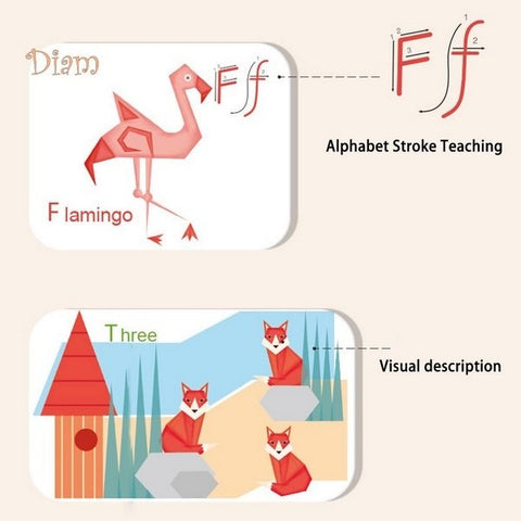 Extrokids Number Alphabet Letter Cards Pairing Education Kids Toy - EKT1850