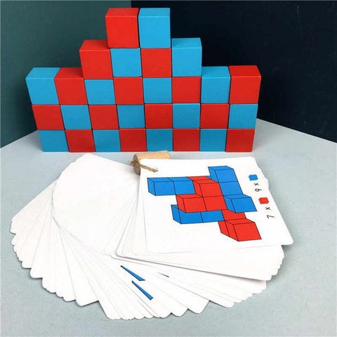 Extrokids Children Montessori Wooden 3D Jigsaw Puzzle Pixy Cubes Spatial Thinking Learning Educational Toy - EKT1854