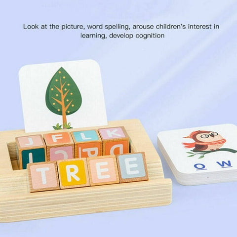 Extrokids Matching Spelling Letter Board Learning Educational Kids Toys - EKT1857
