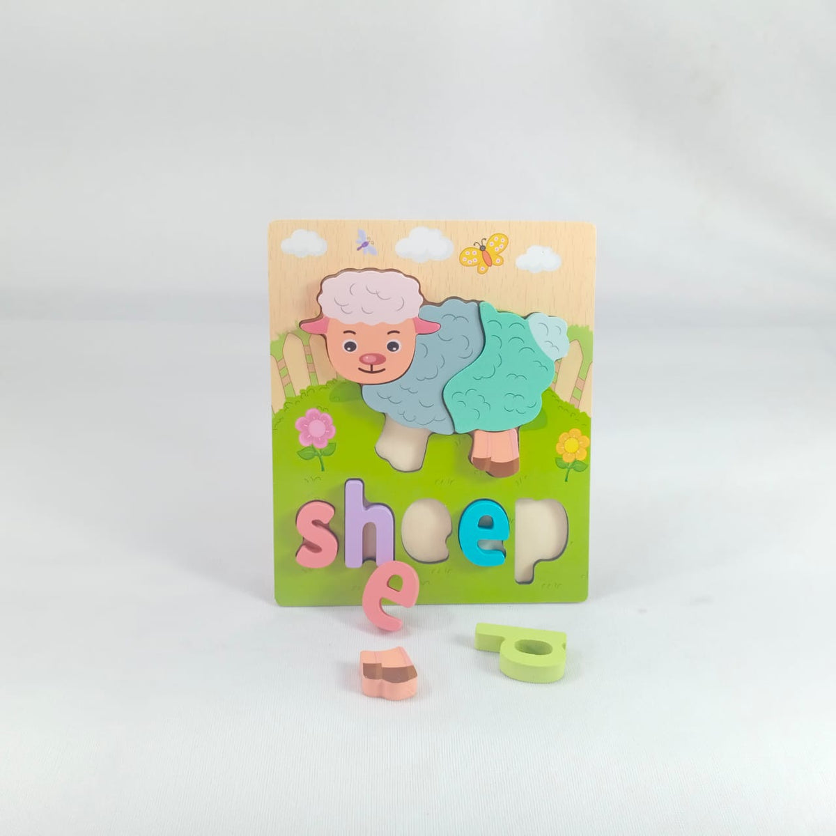 Extrokids 3d Wooden Puzzle Board - Sheep - EKT1865
