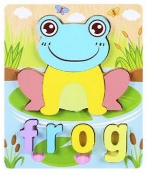 Extrokids 3d Wooden Puzzle Board - Frog - EKT1867