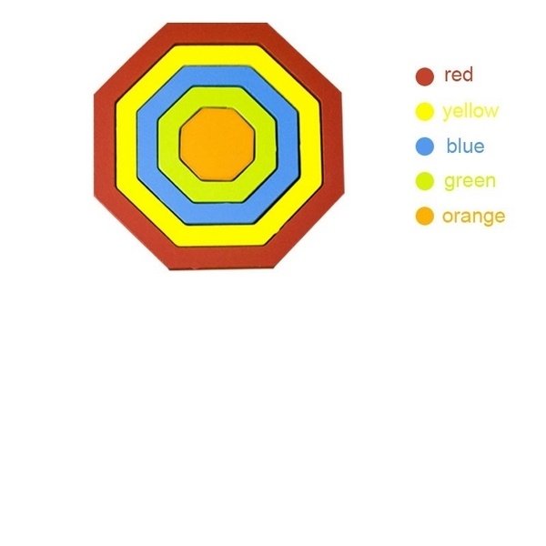 Extrokids DIY CREATIVE 3D WOODEN PUZZLE GEOMETRY SHAPE PUZZLE  EDUCATIONAL TOYS (HEXAGON) - EKT1877