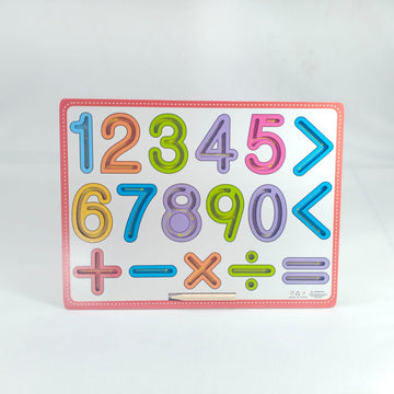 Extrokids math  Wooden Numbers Tracing Board For Kids - EKT1885