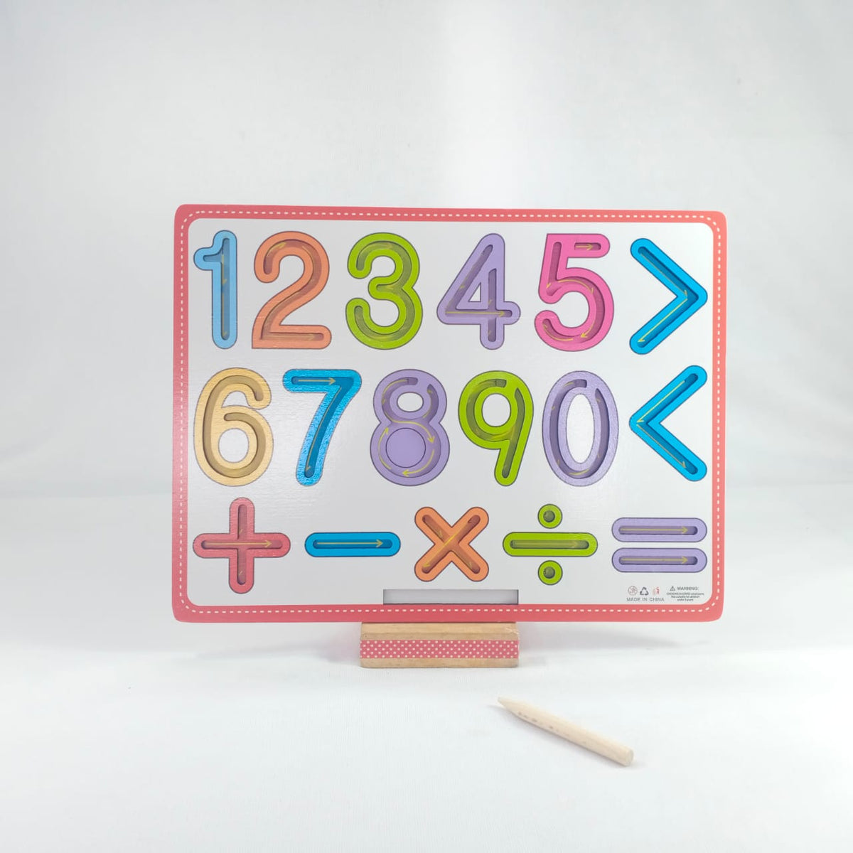 Extrokids math  Wooden Numbers Tracing Board For Kids - EKT1885