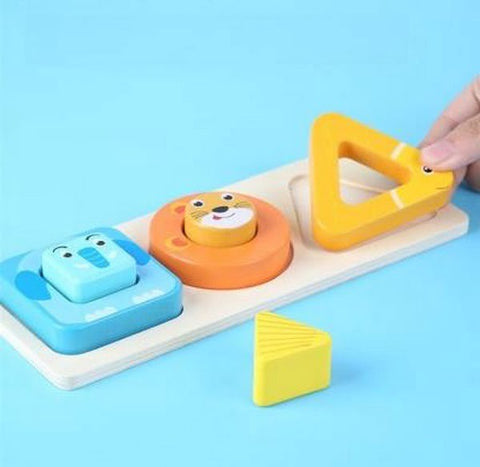 Extrokids Animal Shape Matching Board  (Multicolor) - EKT1888