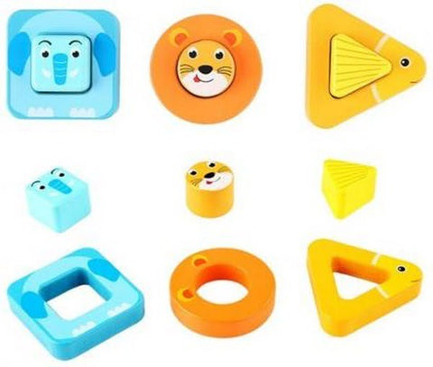 Extrokids Animal Shape Matching Board  (Multicolor) - EKT1888