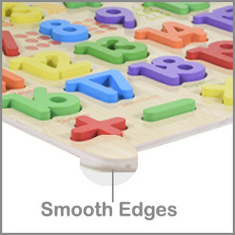 Extrokids 3D Wooden Number Puzzles with Pictures for Children Educational Learning Board Toy - EKT1889