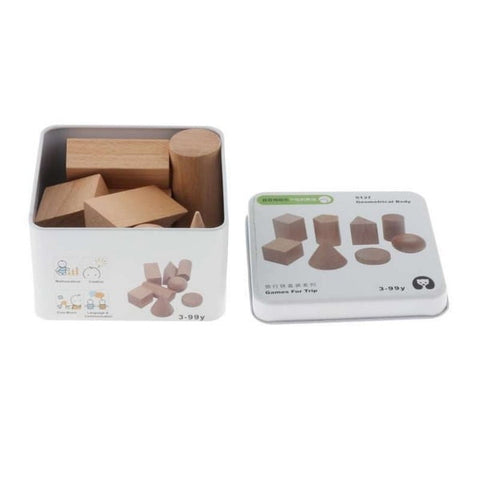 Extrokids Wooden Geometry Block Game Toy Geometrical body - EKT1896C
