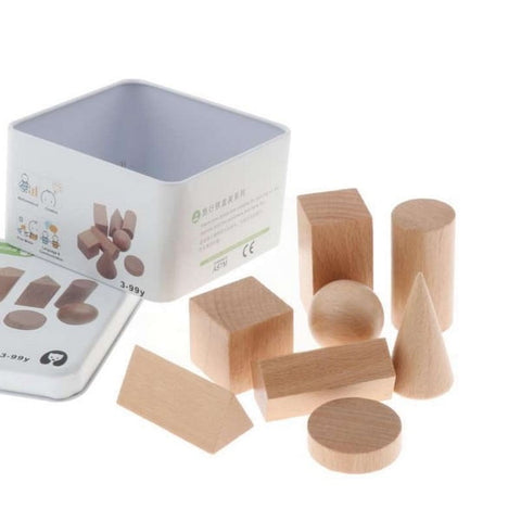 Extrokids Wooden Geometry Block Game Toy Geometrical body - EKT1896C