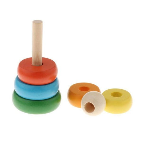Extrokids Wooden Geometry Block Game Toy  Cover Tower - EKT1896E