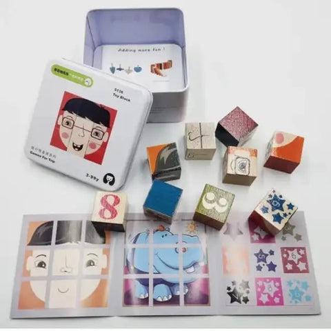 Extrokids Wooden Geometry Block Game Toy Block - EKT1896G