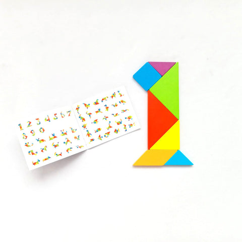 Extrokids Wooden Tangram Brain Teaser Educational Developmental Toy For Kids - EKT1906