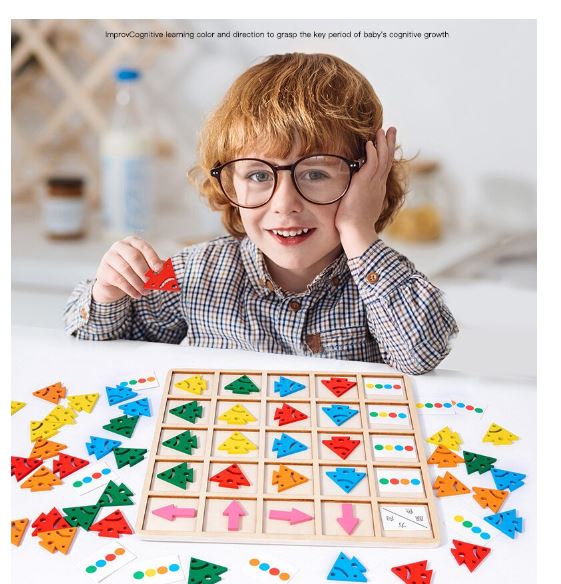 Extrokids Wooden Education Learning Color Direction Arrow Matching For Kids - EKT1907