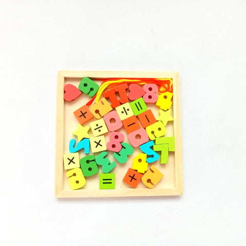 Extrokids Wooden Fruit Bead Lacing Toy Stringing Beading Game - EKT1914A