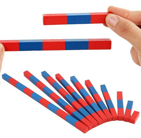 Extrokids Math Toy Montessori Material Math Home Edition Red And Blue Digital Stick Childrens Enlightenment Early Education Toy - EKT1930