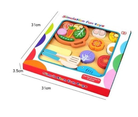 Extrokids Wooden Simulation  Pizza set  - EKT1937