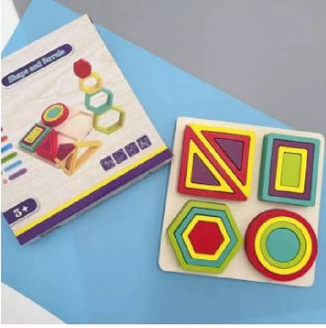 Extrokids shape and ferrule wooden toy - EKT1938