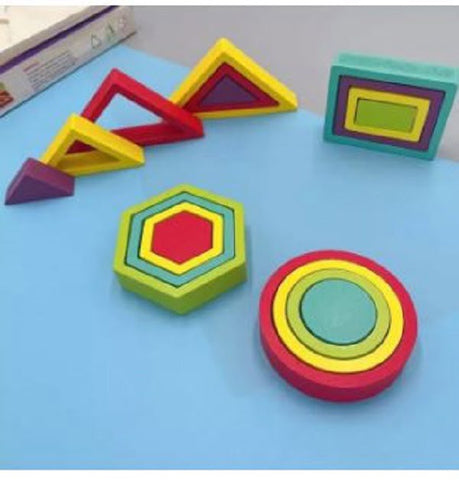Extrokids shape and ferrule wooden toy - EKT1938