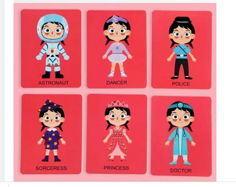 Extrokids Magnetic Girl  Dress Up  Puzzles  For Kids - EKT1942
