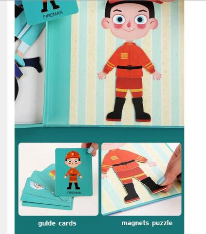 Extrokids Magnetic Boy  Dress Up  Puzzles  For Kids - EKT1943