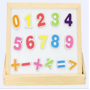 Extrokids Fantastic Wooden Multipurpose Easel Childrens Jigsaw Numbres  Puzzle Drawing Board  -  EKT1948