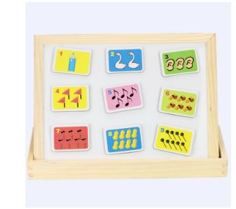 Extrokids Fantastic Wooden Multipurpose Easel Childrens Jigsaw Numbres  Puzzle Drawing Board  -  EKT1948