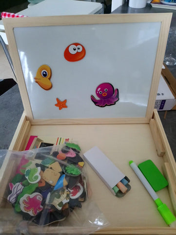 Extrokids Fantastic Wooden Multipurpose Easel Childrens Jigsaw Under Water   Puzzle Drawing Board  -  EKT1949